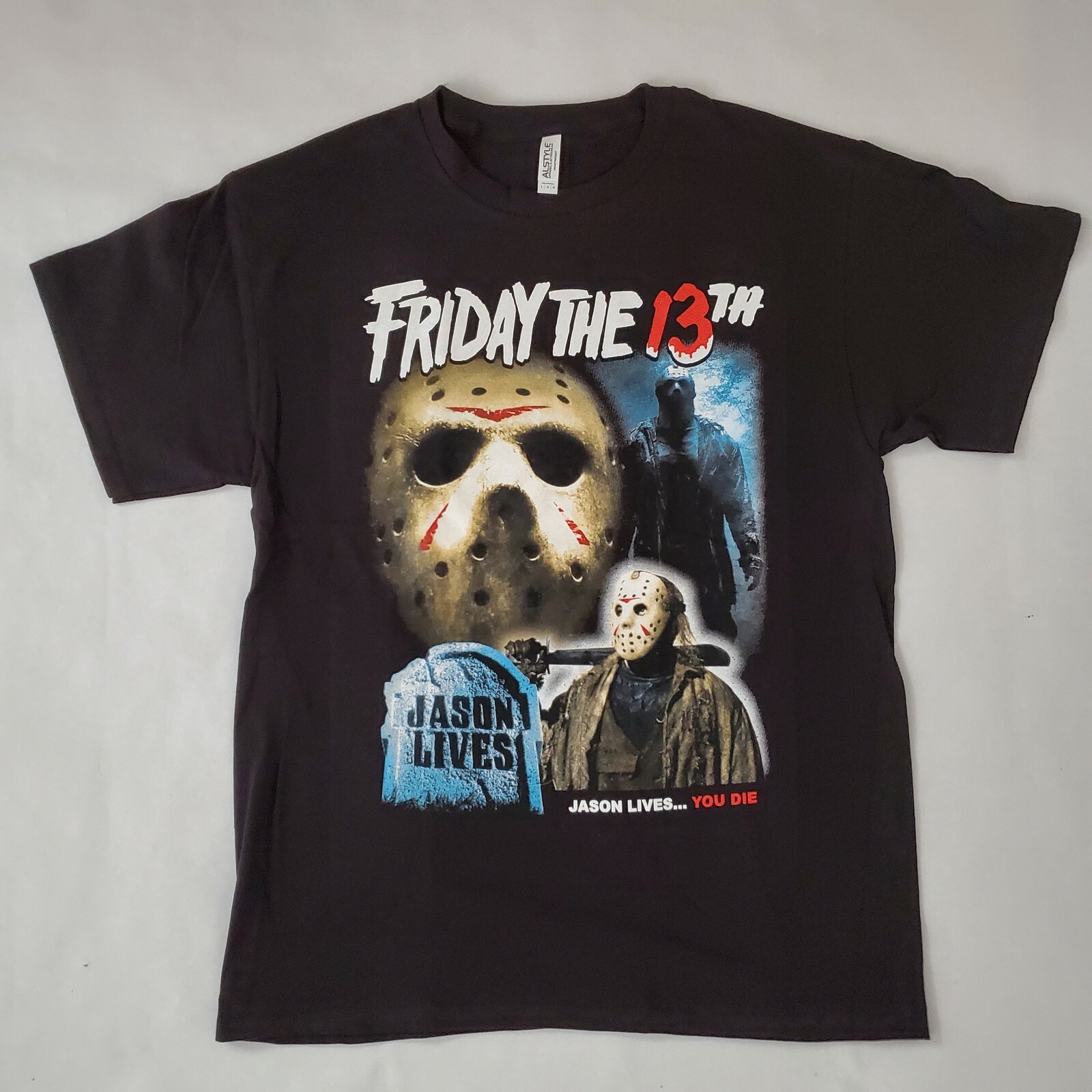 FREE SAME DAY SHIPPING New FRIDAY THE 13th Jason Lives You Die Shirt Size LARGE