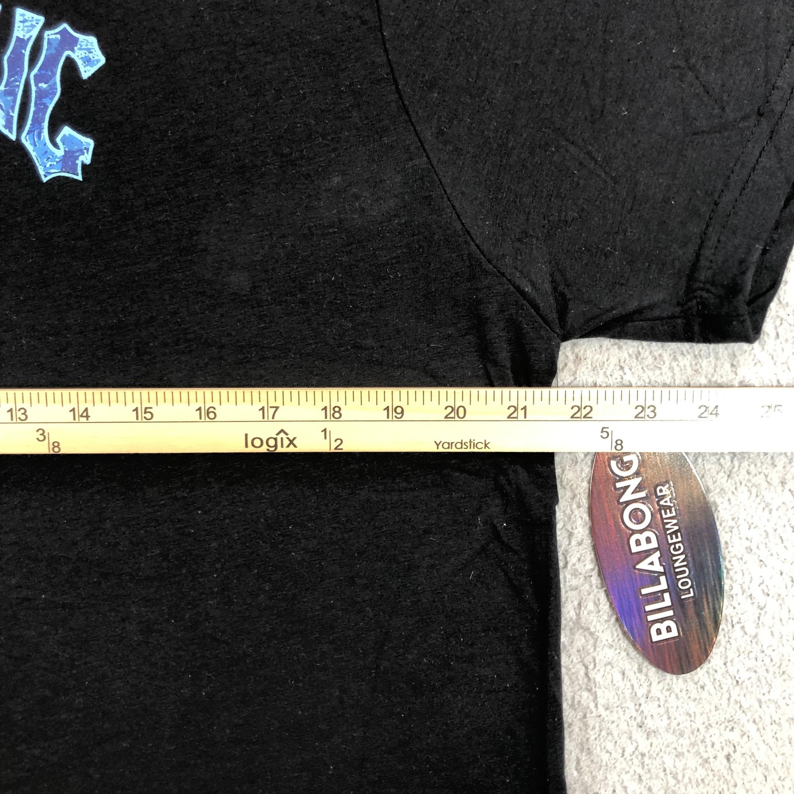 Billabong Shirt Mens Large Black Loungewear Super Soft Surf Graphic Wave Tee