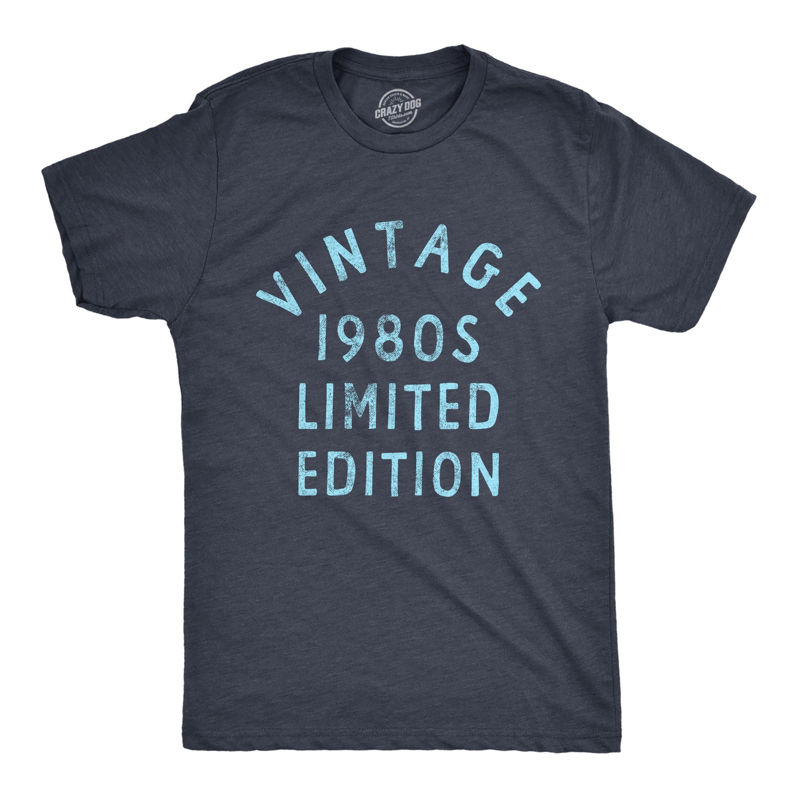 Mens Vintage 1980s Limited Edition T Shirt Funny Cool 1980 Theme Classic Tee for
