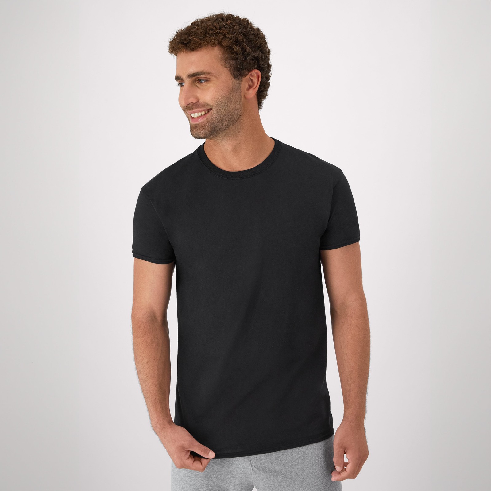 Hanes T-Shirt 6-Pack Men&rsquo;s ComfortSoft TAGLESS Crewneck Short Sleeve Tee Value