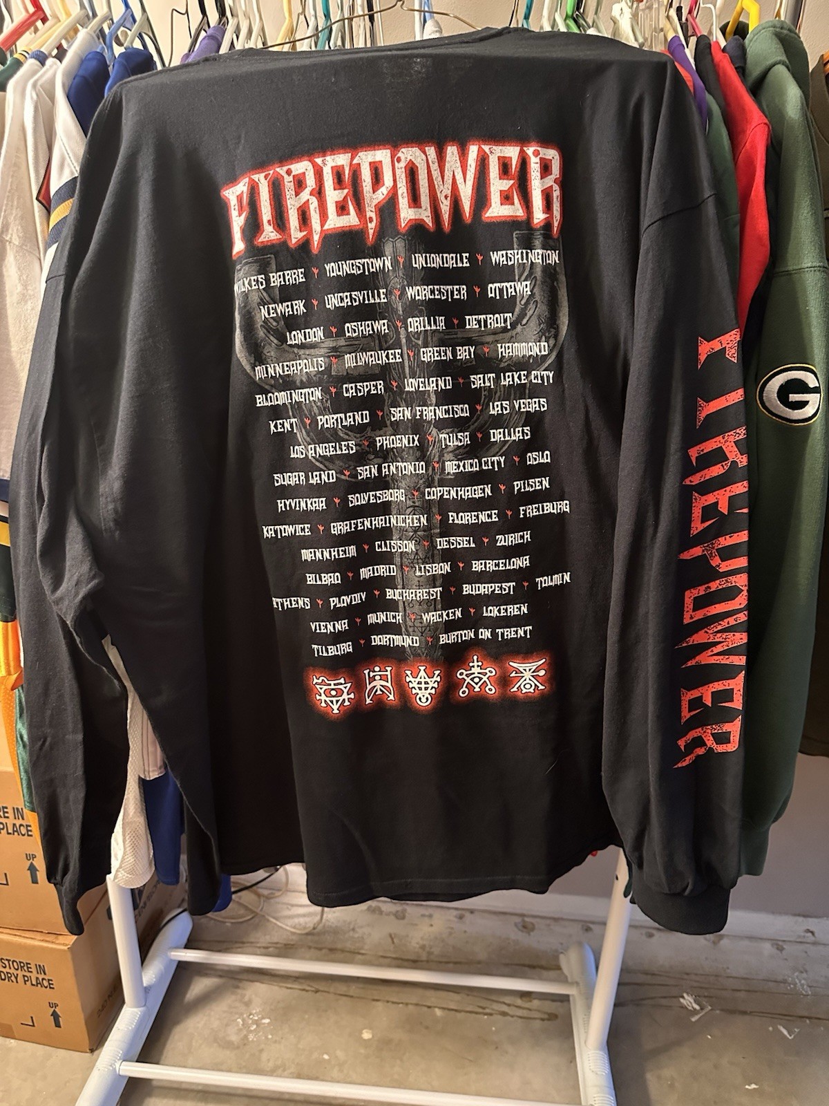 Judas Priest Fire Power 2018 Tour Long Sleeve Shirt