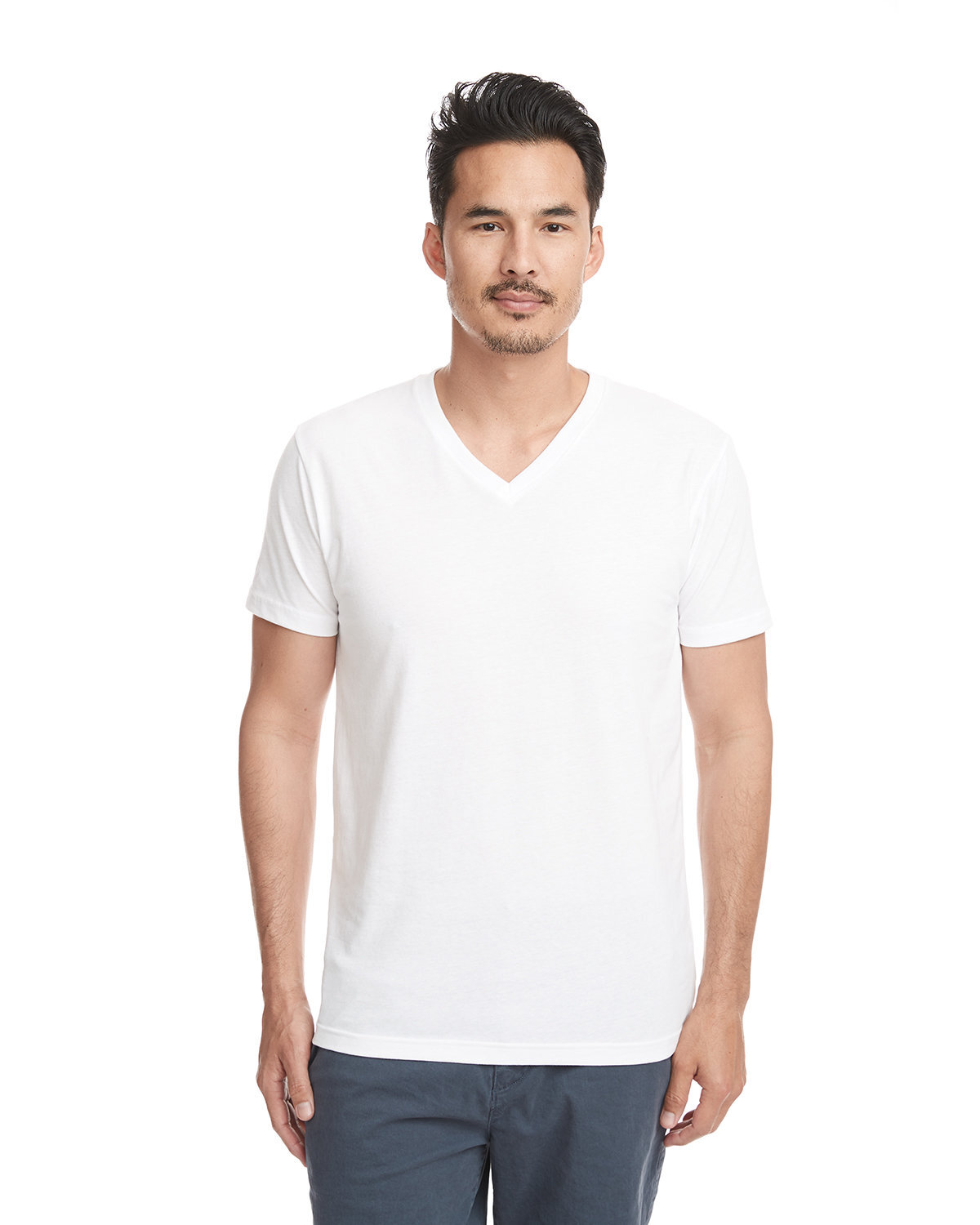 Next Level Apparel Men&rsquo;s Sueded V-Neck Stylish T Shirt Casual Plain T-Shirt 6440