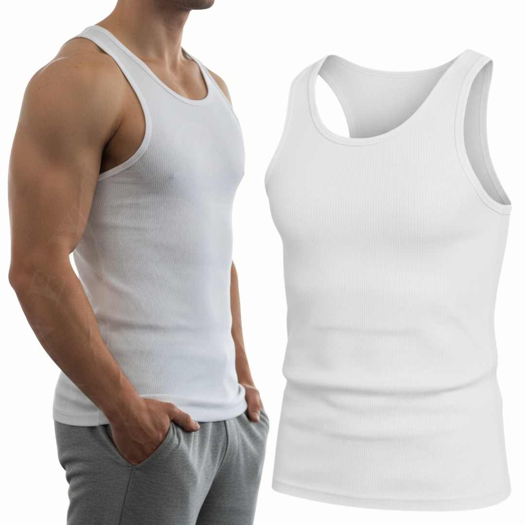 1-12 PCS MENS VESTS 100% COTTON TANK TOP SUMMER TRAINING GYM TOPS PLAIN S-2XL
