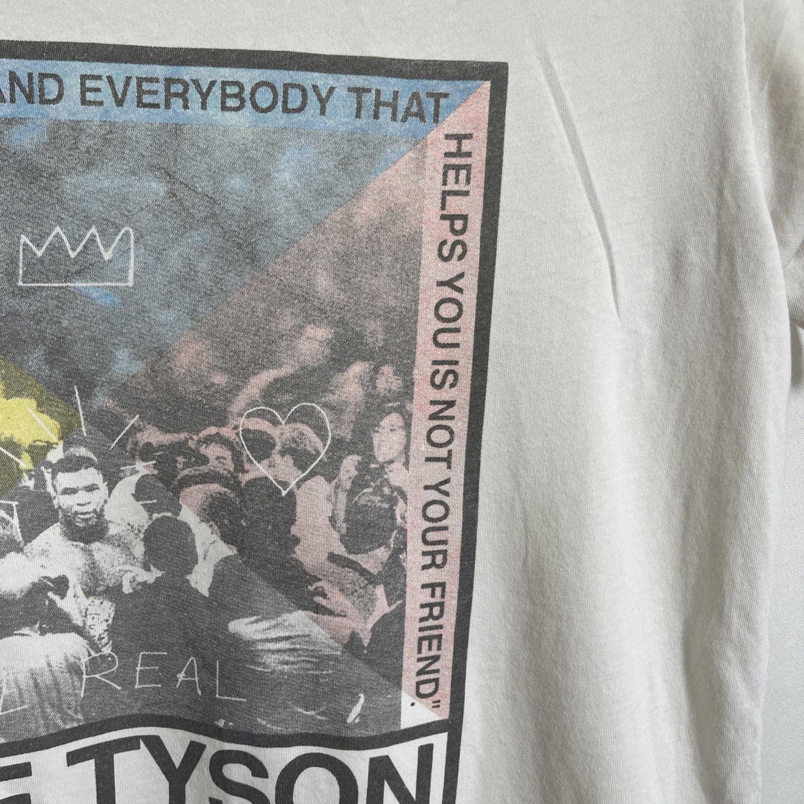 Vintage Rare Roots of Fight Bloodlines Mike Tyson Graphic Print Tee T Shirt M