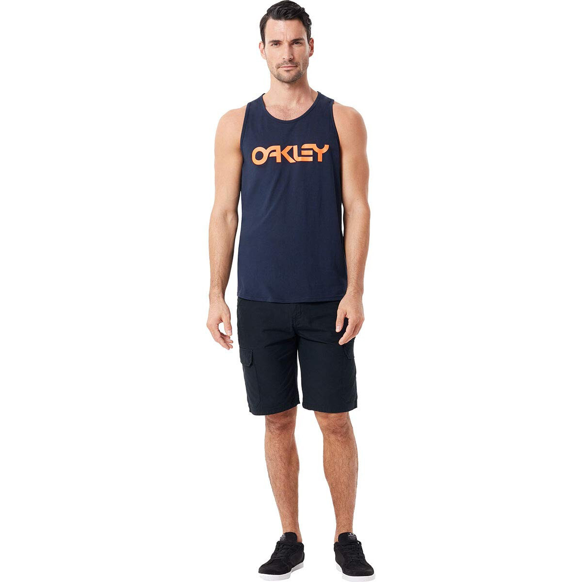 Oakley Men&rsquo;s Mark Ii Classic Tank Top Shirt Fathom Blue Logo Extra X-Small XS US