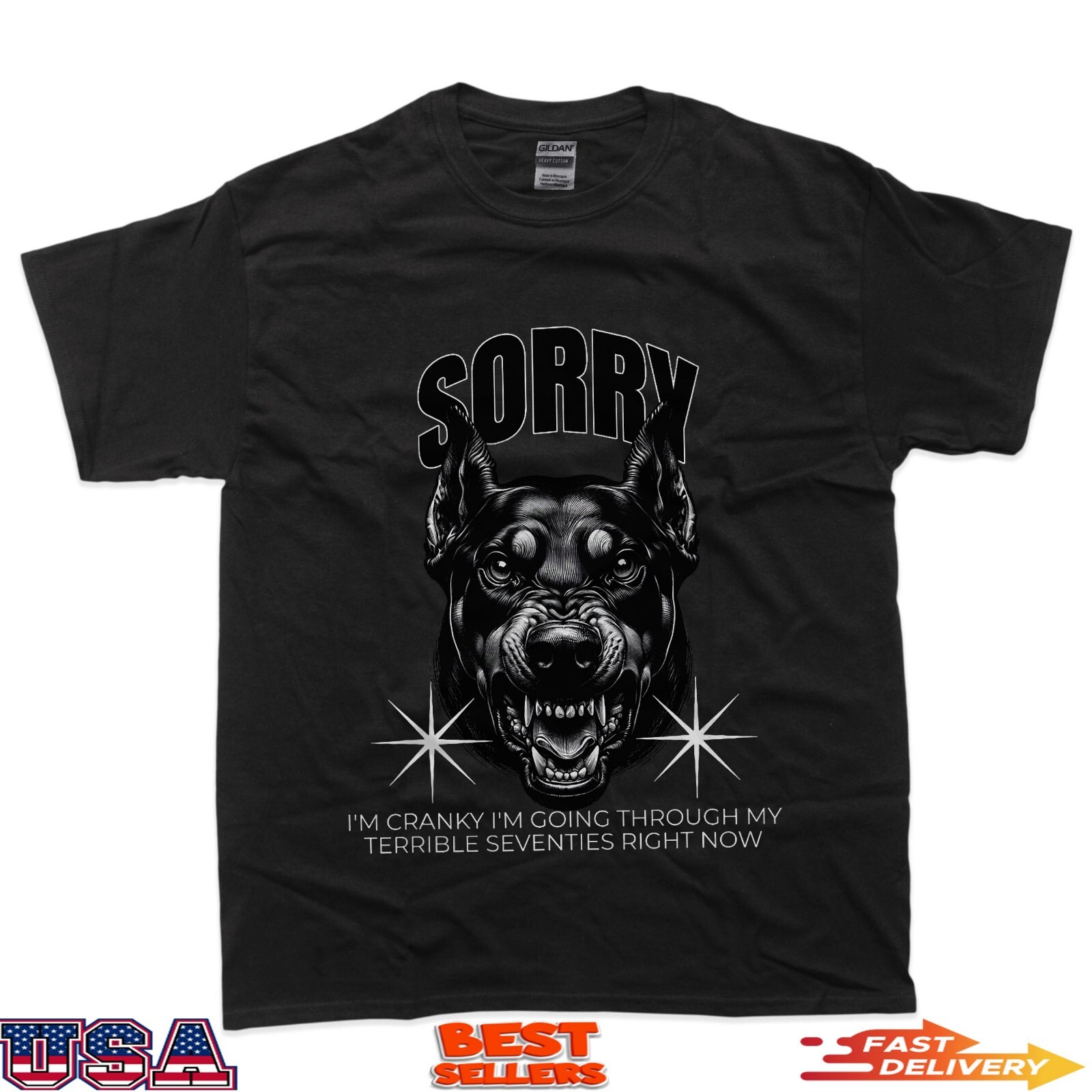 Funny Dog Sorry I Am Cranky I&rsquo;m Going Through My Terrible 70 T-Shirt