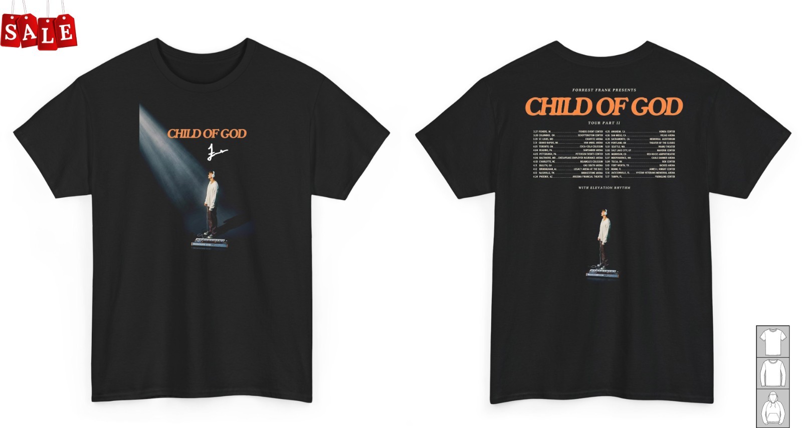 New Popular child of god forrest frank 2026 music concert S-5XL T-Shirt JM540