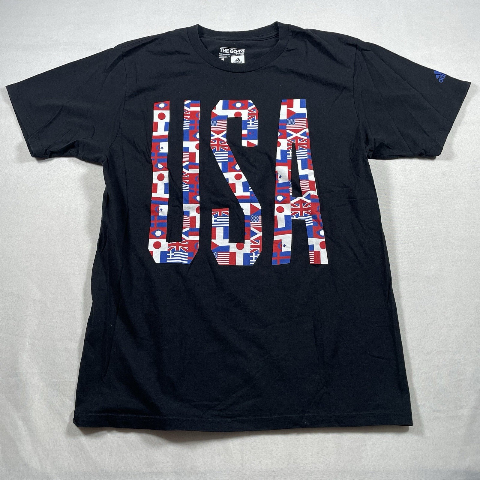 Adidas The Go-To Tee Shirt FIFA Soccer Football USA 100% Cotton Large