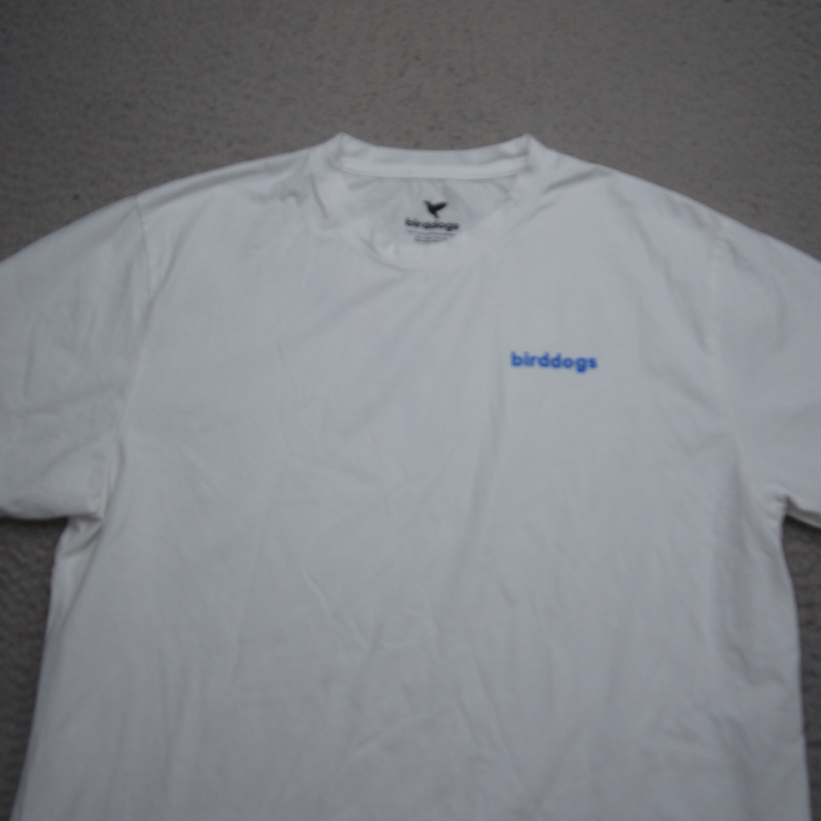 Birddogs Shirt Mens Large White Cotton Tee Casual Lightweight