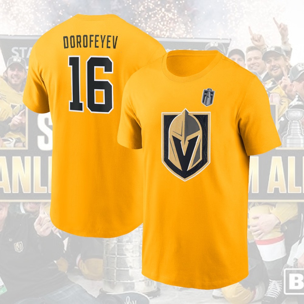 HOT! Vegas Golden Team Stanley Cup Final 2026 Name and Number Player Collectiom