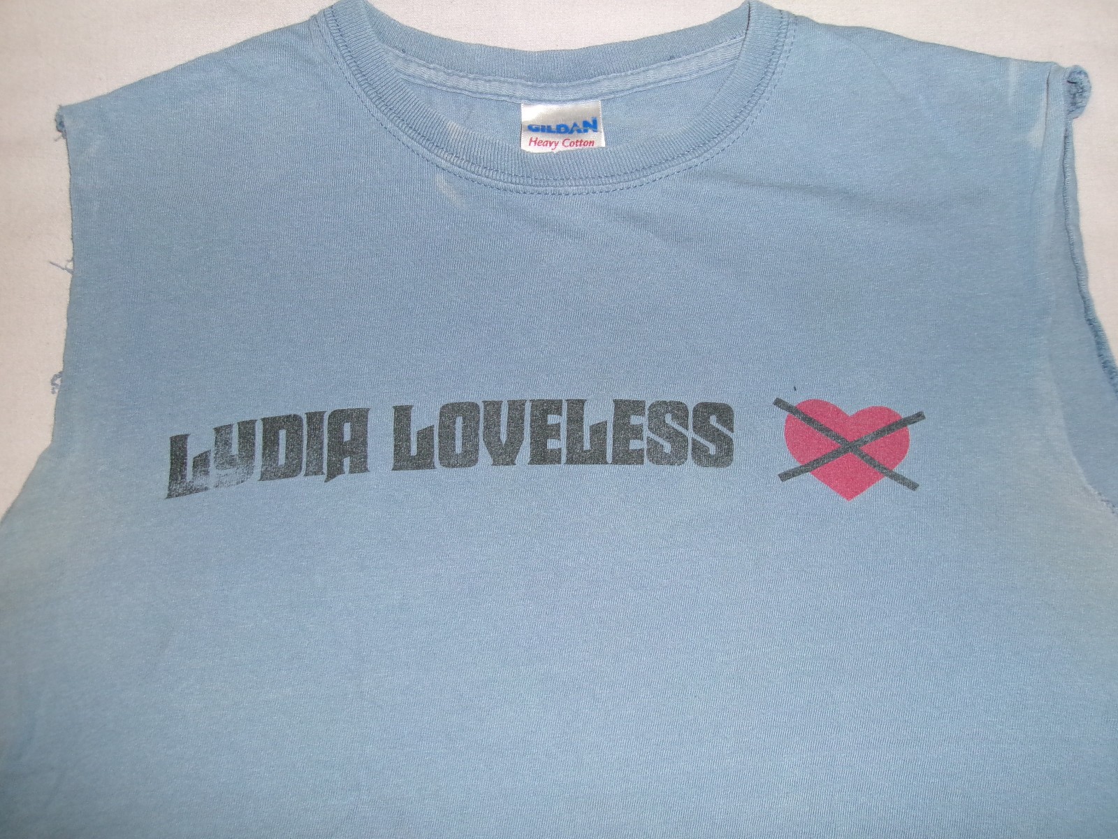 LYDIA LOVELESS T SHIRT SzS FEMALE ARTIST ROCK MUSICIAN FOLK PUNK CHOPPED