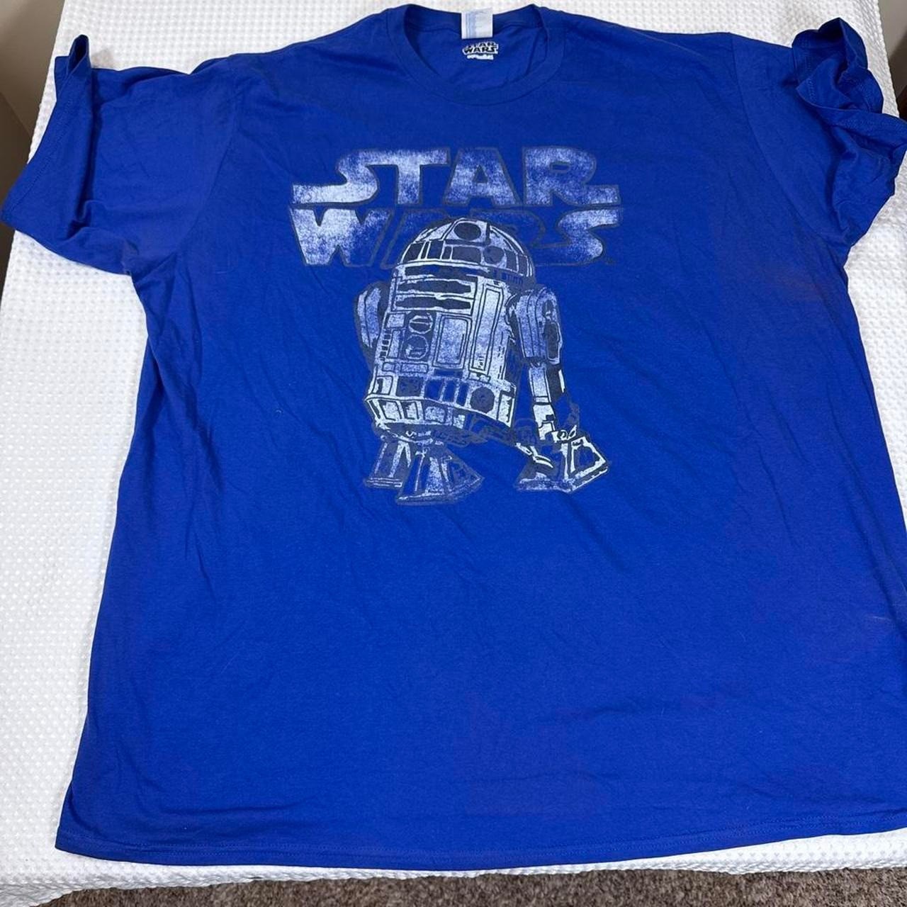 Star Wars R2-D2 Graphic T-Shirt Mens 3XL Blue Port & Company Fan Favorite Tee