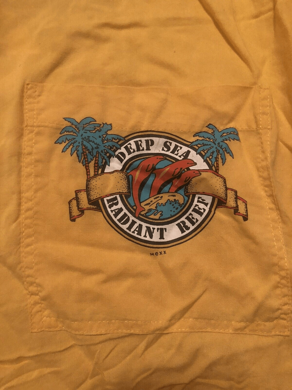 Mexx Emmanuelle Surf Beach Skate shirt VTG, Small 80s 36/S