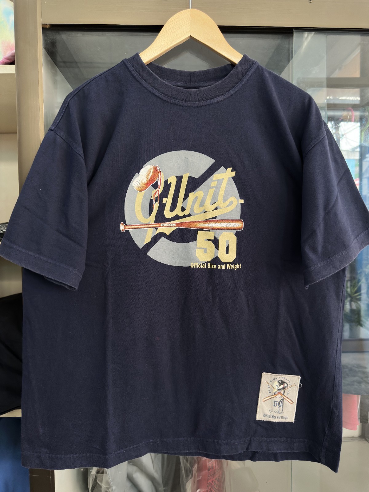 Vintage G-Unit 50 Cent T Shirt XL Baseball Official Size 50 Y2K Hip Hop Rap Tee