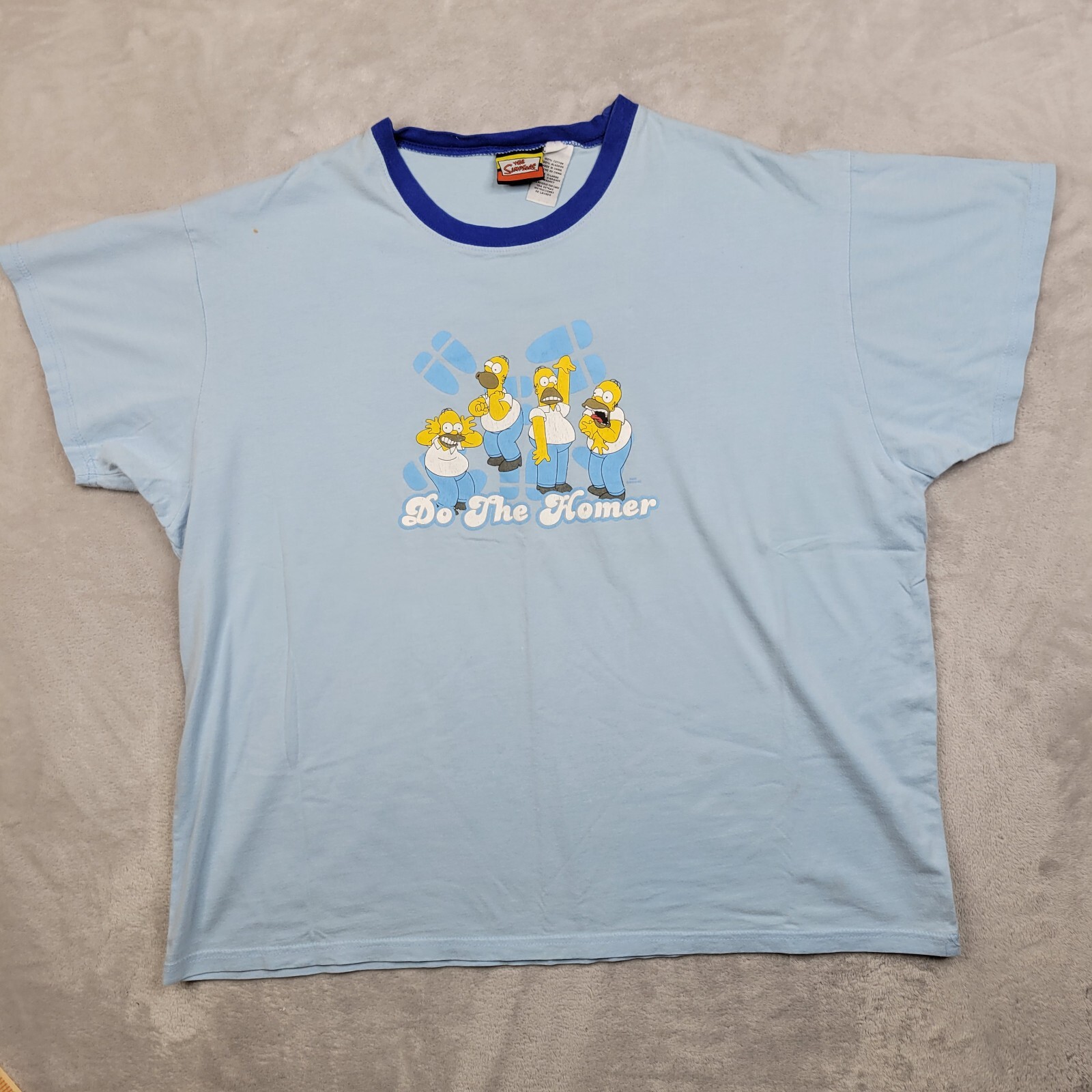 The Simpsons Shirt Mens XL Vintage Ringer Y2K 90s Cartoon FOX TV Homer Adult