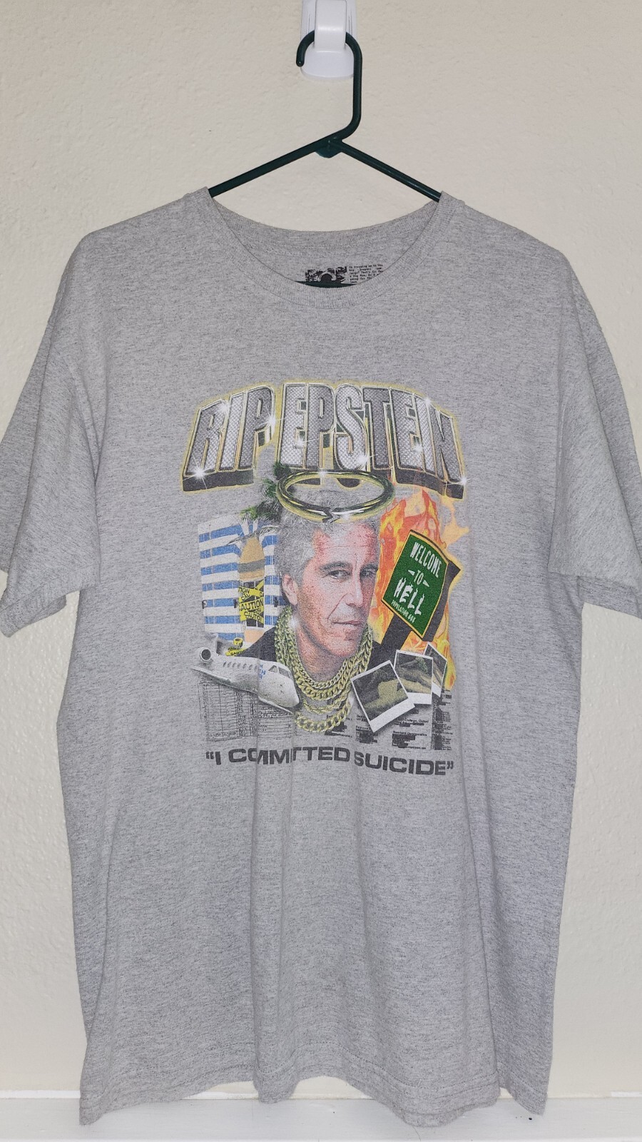 SAM HYDE MDE RIP EPSTEIN SHIRT (VERY RARE) ONLY GREY ONE ON EBAY