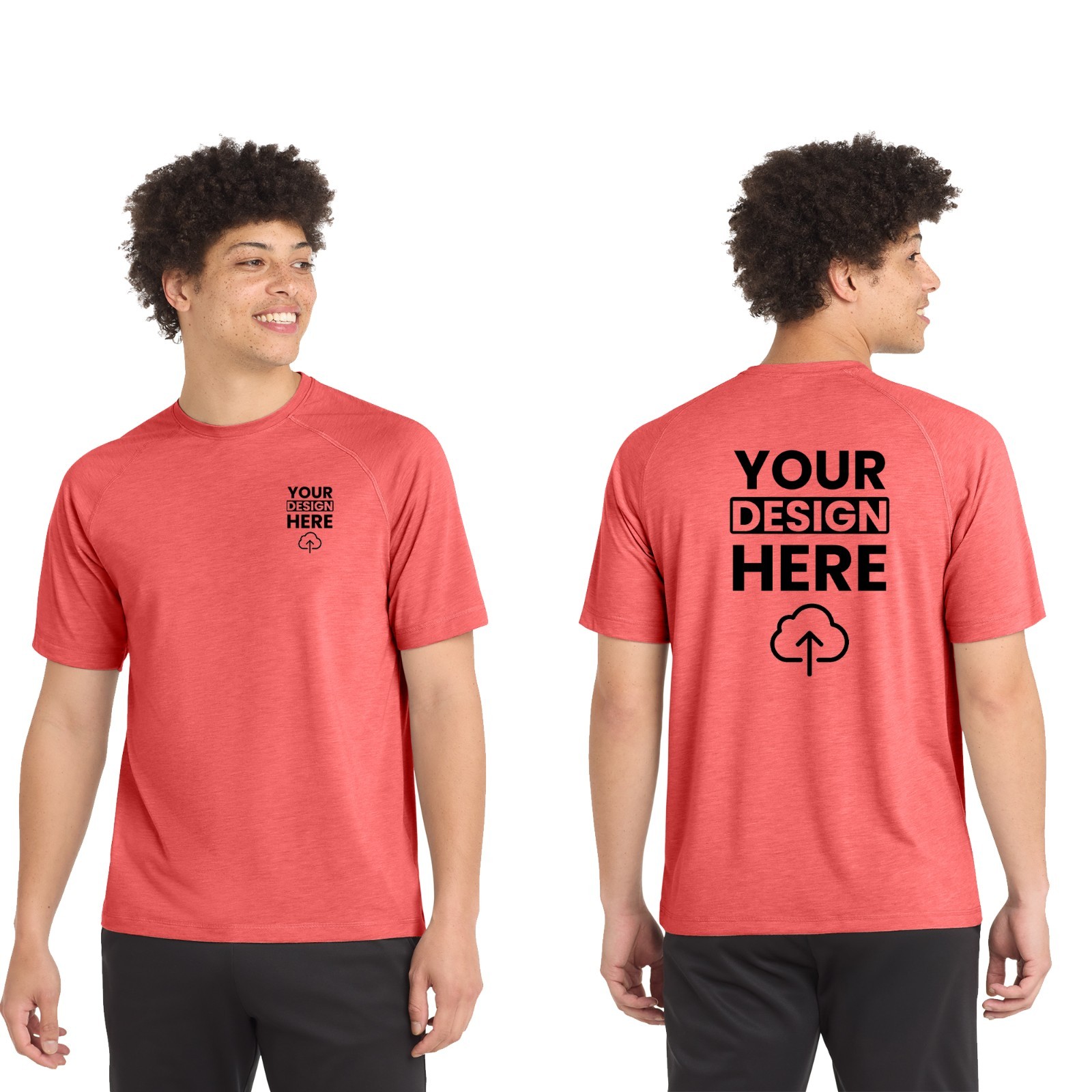 Custom Printed Sport-Tek PosiCharge Tri-Blend Wicking Raglan Tee Gift For Him