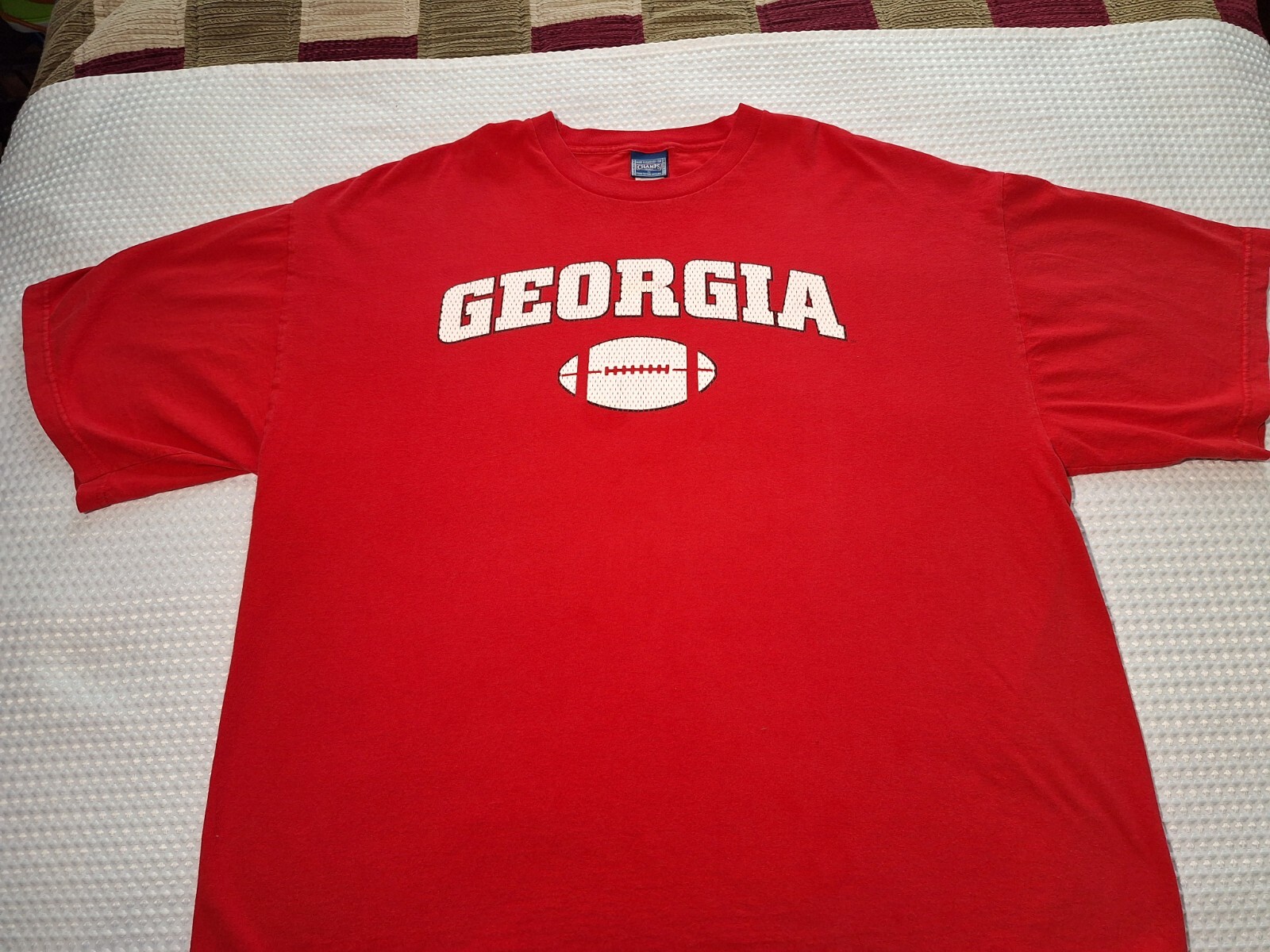 Georgia Bulldogs College Football Red Cotton T-shirt Size 2XL Champs Sports