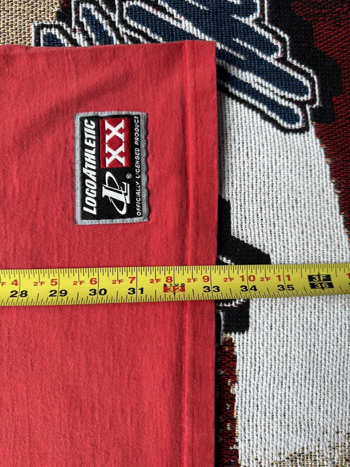 Vintage Logo Athletic Detroit Red Wings Mock Neck Tshirt Mens 2xl Turtle Neck