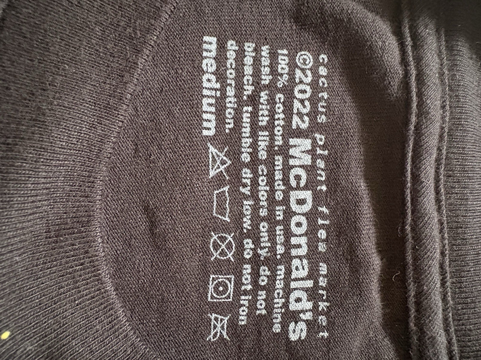 McDonald&rsquo;s Cactus Plant Flea Market Black Graphic Ronald Tee Men’s