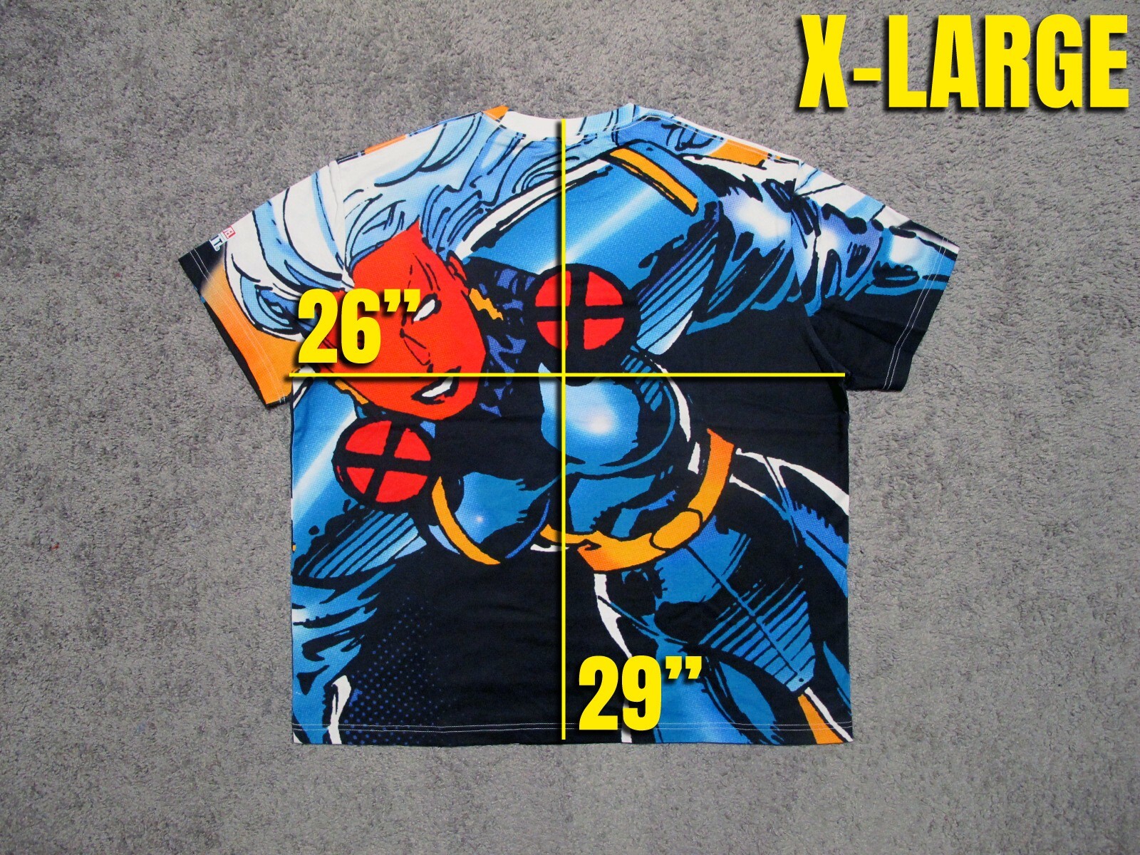 BAIT x MARVEL Jim Lee Storm All-Over Print t-shirt sz XL _ x-men 97 comic