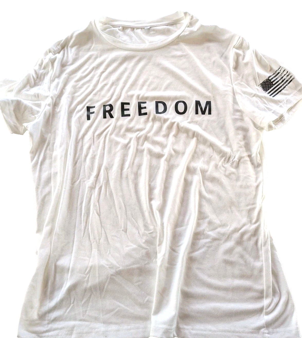 Freedom White Charlie Kirk Short Sleeve T- Shirt Men&rsquo;s XL