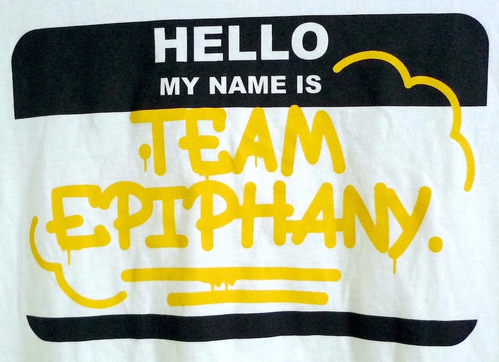 ALIFE Hello My Name Is Team Epiphany White T-shirt size Medium