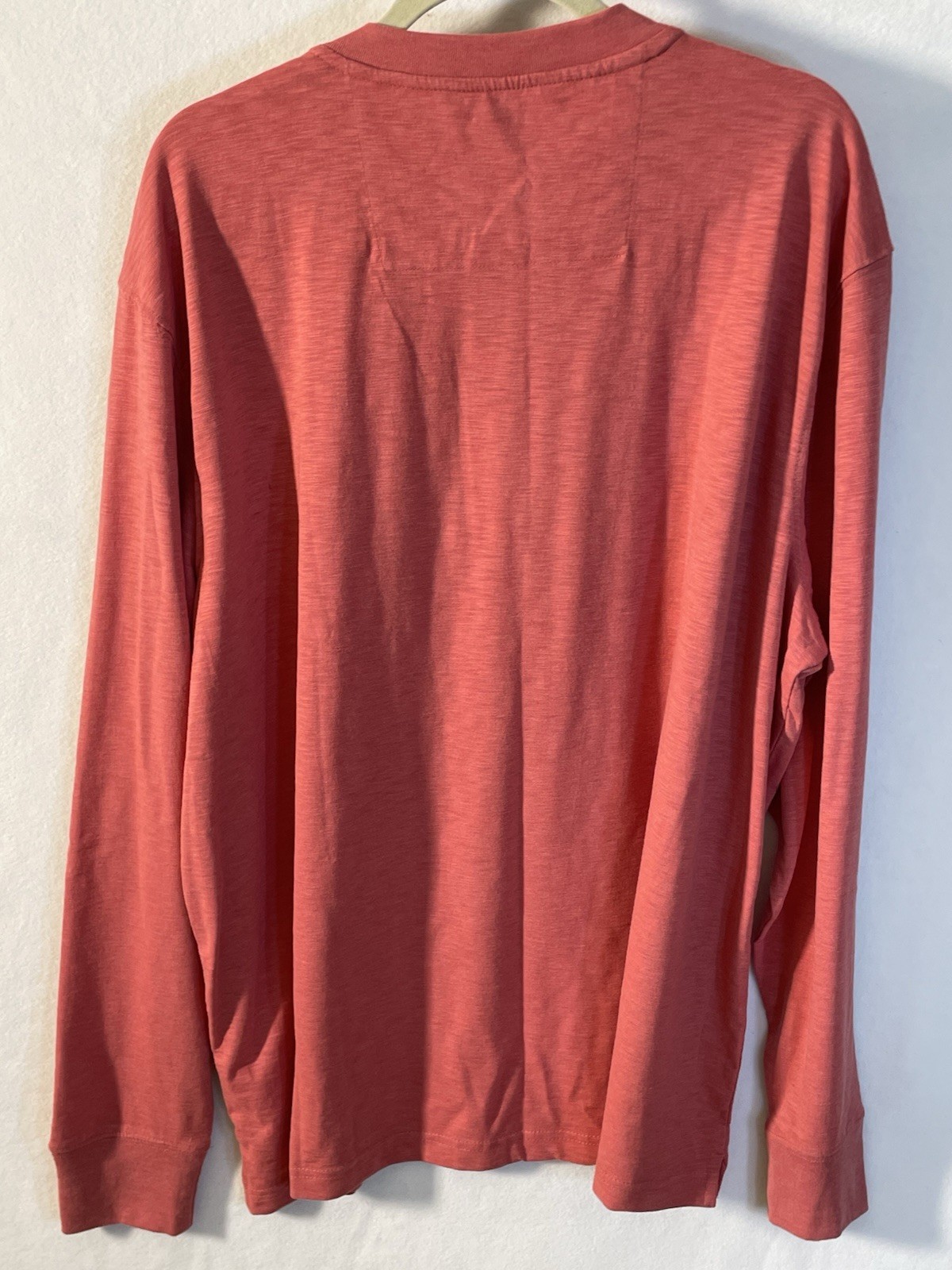 Chaps Shirt Mens 2XB Shirt Soft Feel Long Sleeve Lounge Casual Orange NWT
