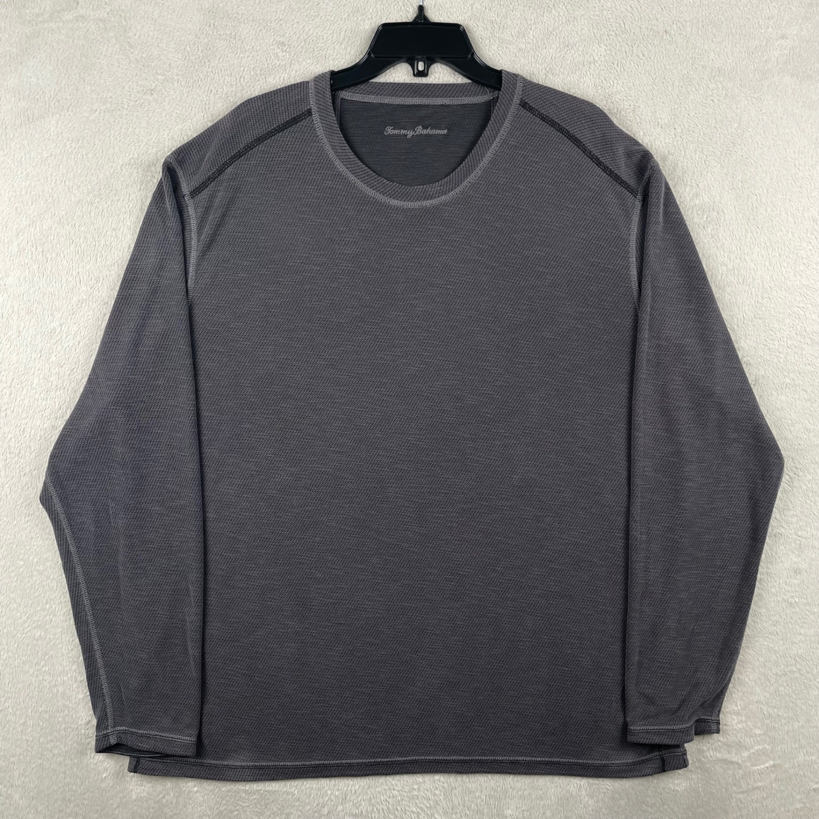 Tommy Bahama Flip Sky Island Zone T-Shirt Mens 3XL Gray Reversible CooMax Tencel