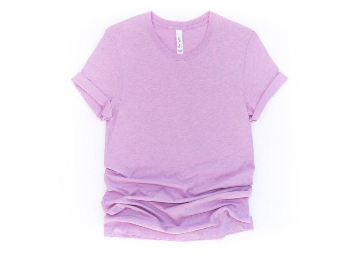 Bella + Canvas 3001 Blank Tee HTV Sublimation Printing Crafting Heather Multiple