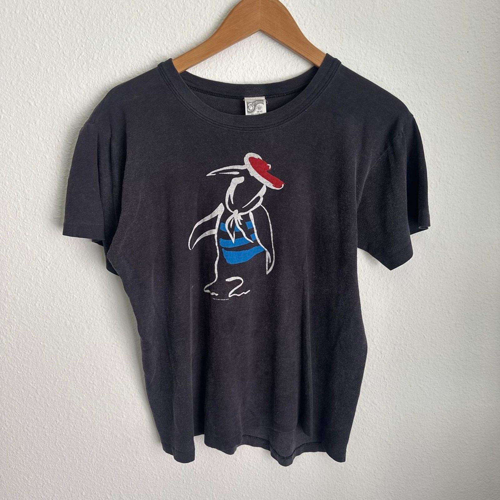 Vintage 70s/80s Fleetwood Mac mirage tour penguin concert band music shirt