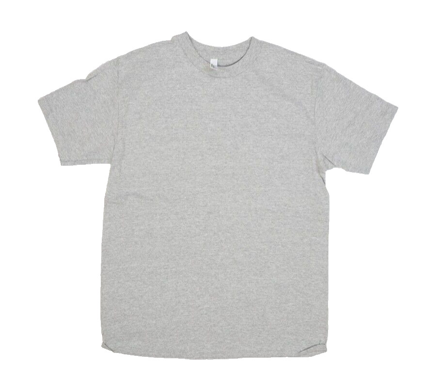 American Apparel Blank Short Sleeve Plain Grey T-Shirt Mens Size Medium Lot Of 2