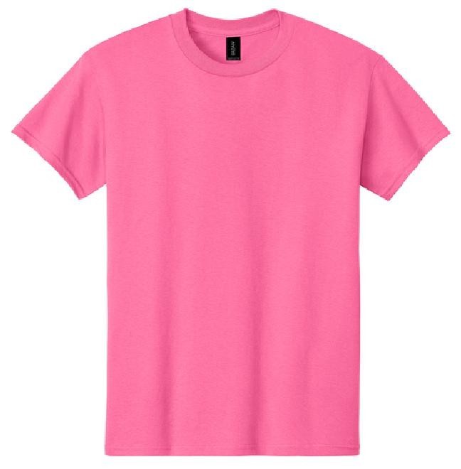 Gildan NEON PINK Heavy 100% Cotton T-Shirt $6 Heat Press- HTV NWT Medium