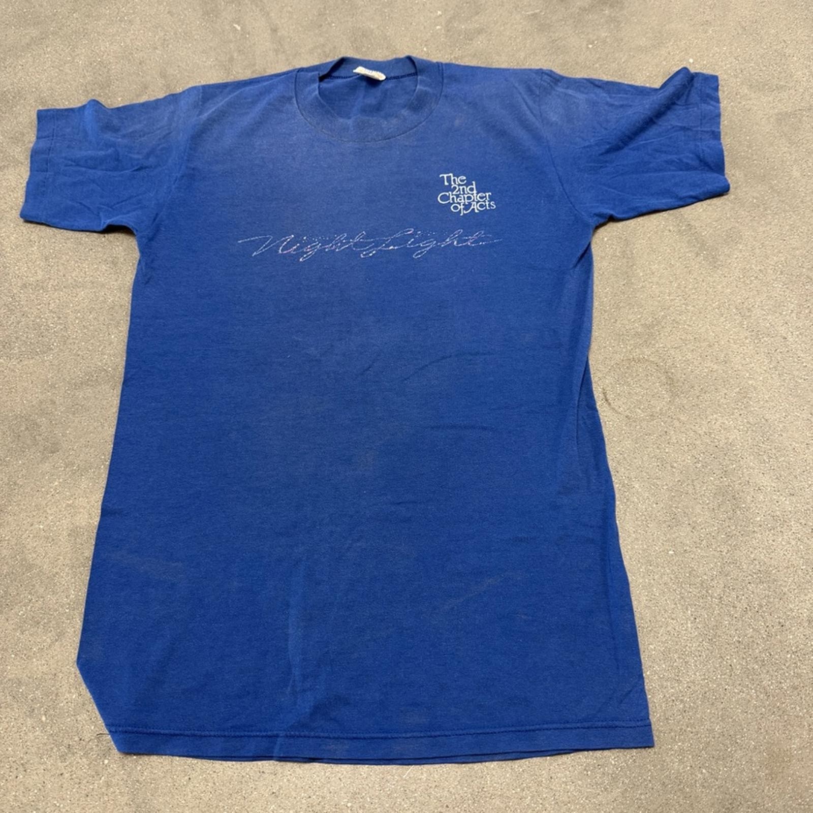 70s 80s Live Oak Records Bank T-Shirt Night Light Single Stitch Made USA Sz M