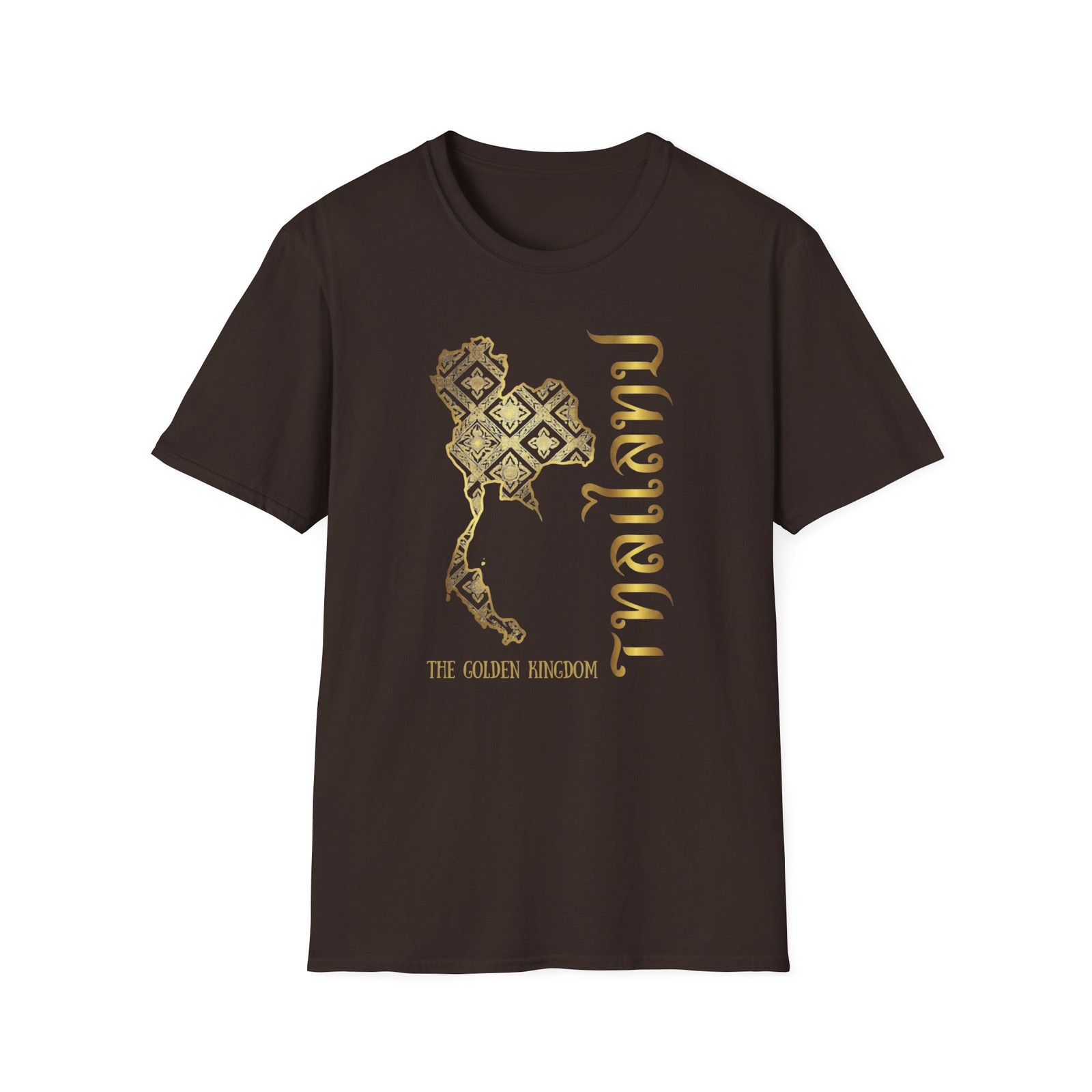 Thailand Vacation Shirt Golden Kingdom Bangkok Phuket Thai Temple Souvenir Tee