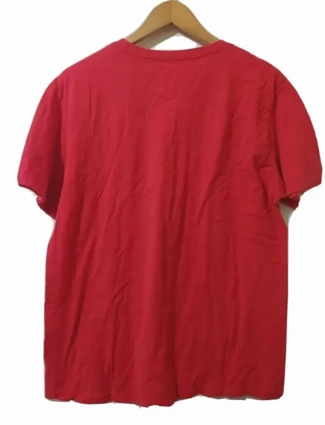 Converse T-Shirt Mens L Short Sleeve Graphic Red Cotton Pullover Crewneck