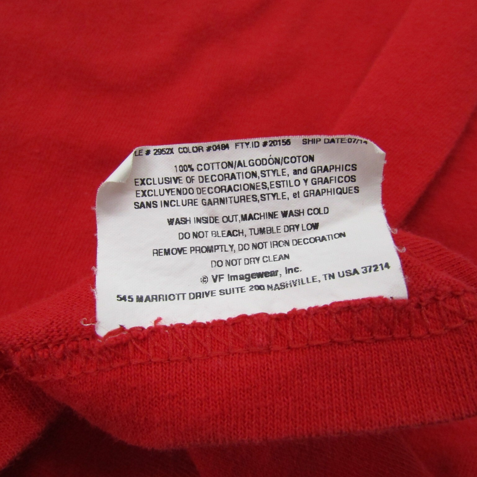 Majestic T Shirt Mens 2XL Red Short Sleeve Crew Neck 100% Cotton Casual Preppy