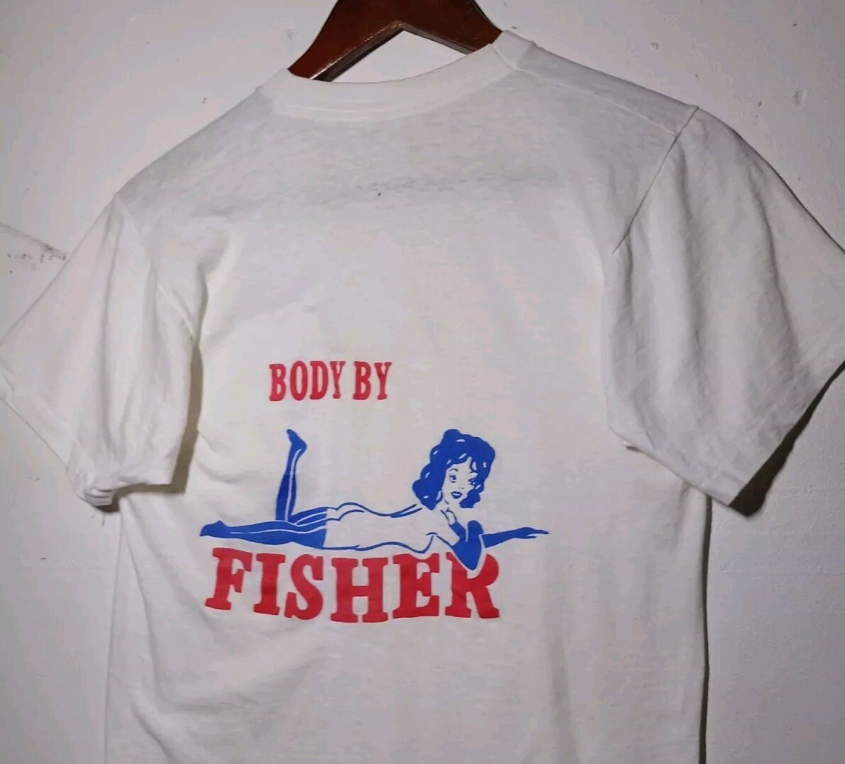 Vintage Body By Fisher Detroit Automobile Tee 70s 80s Cars Size Medium