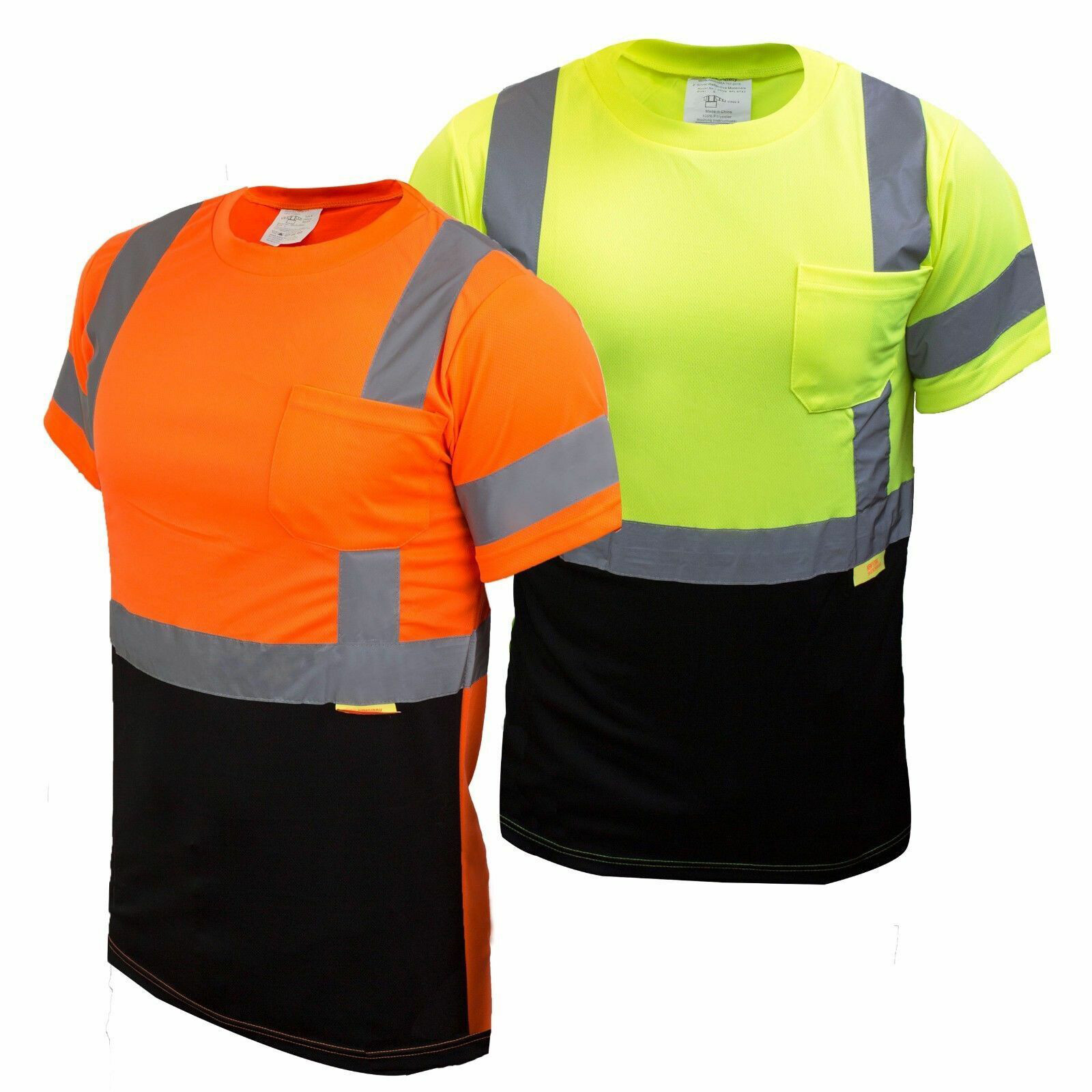 Hi Vis T Shirt Class 3 Work Safety Short Sleeve High Visibility -BFS8511/12