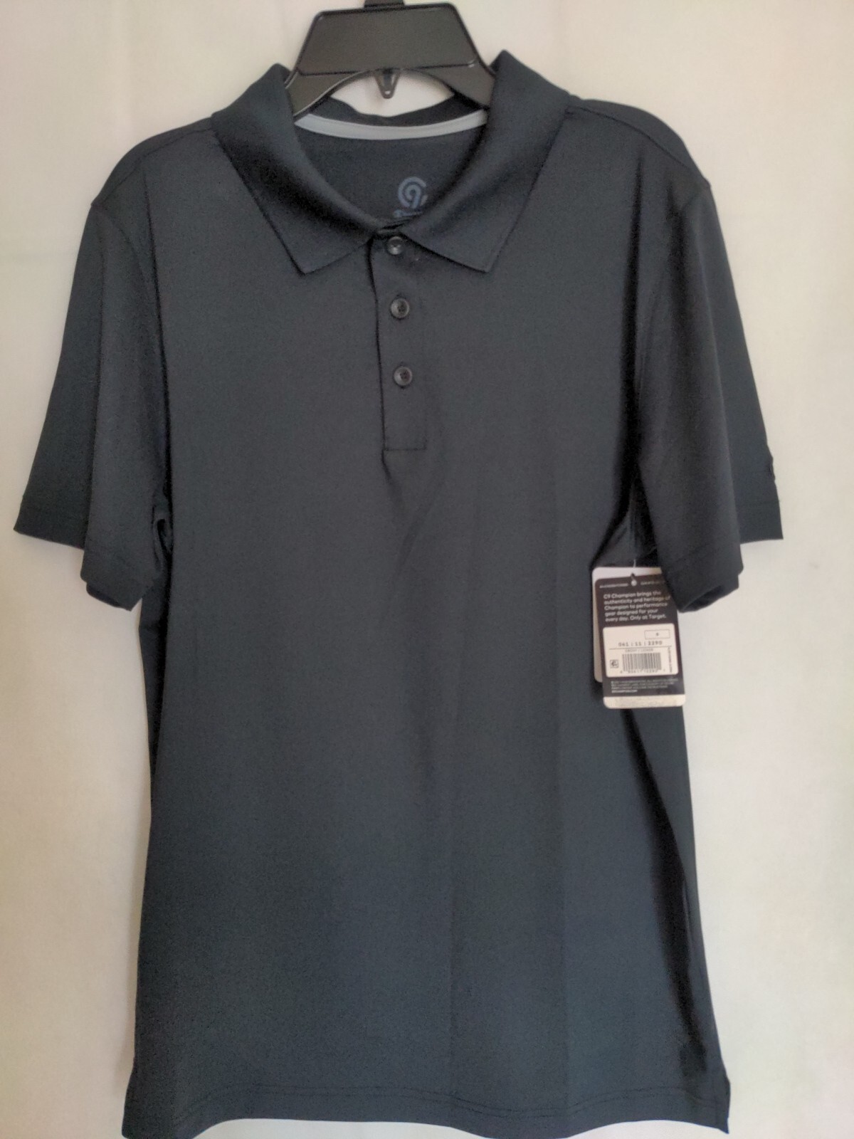 Men&rsquo;s collared shirt size small wicks moisture brand champion NWT color ebony