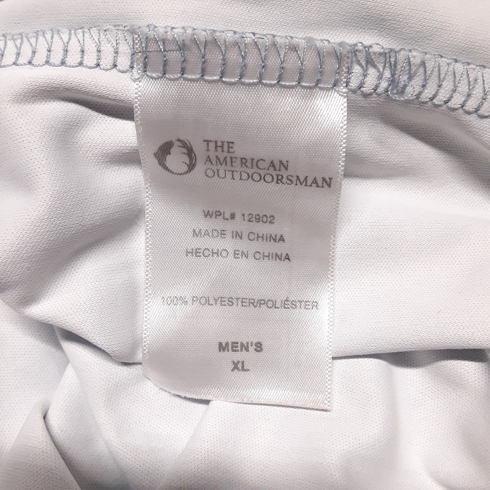 The American Outdoorsman Mens Latitude Sun Tee XL Blue Water Camo Performance
