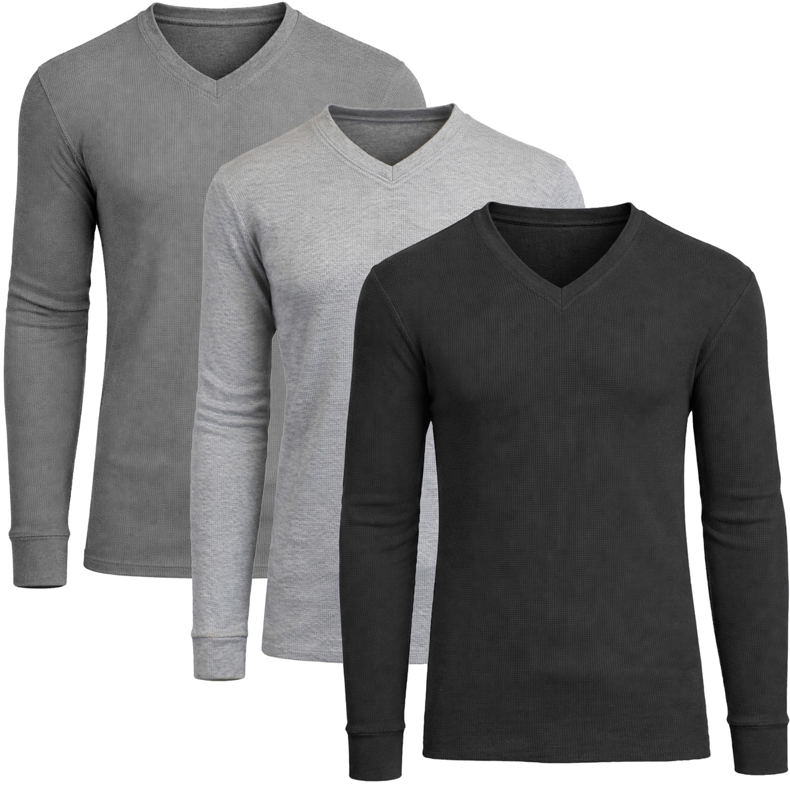 Men&rsquo;s 3-Pack Long Sleeve Thermal Shirts (Sizes- S-2XL) Free Shipping