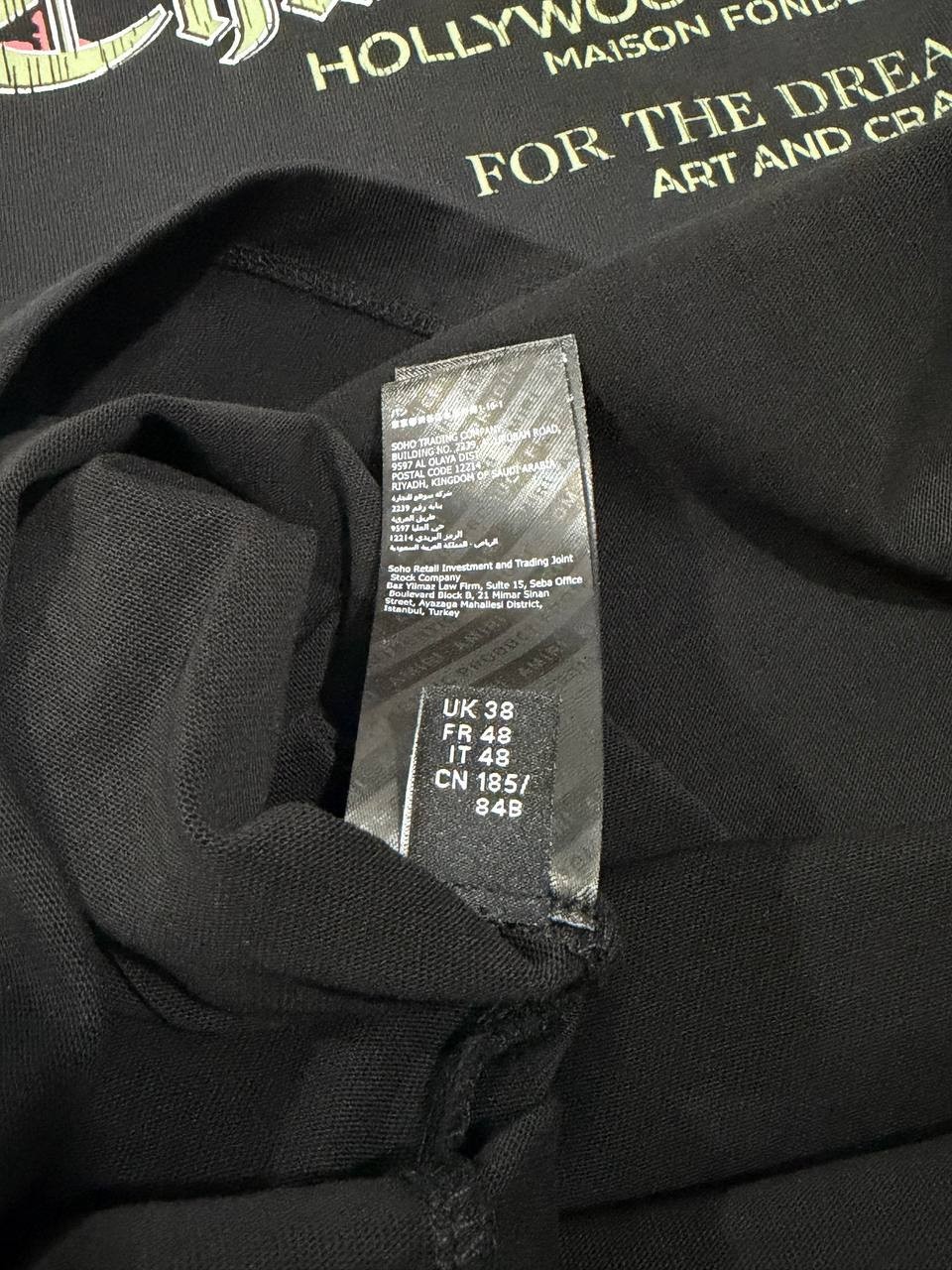 Amiri T-shirt Black Logo Te M sizee