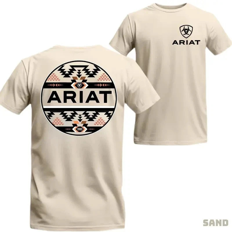 (Sand) Ariat T-Shirt – Southwestern Tribal Pattern, Ideal