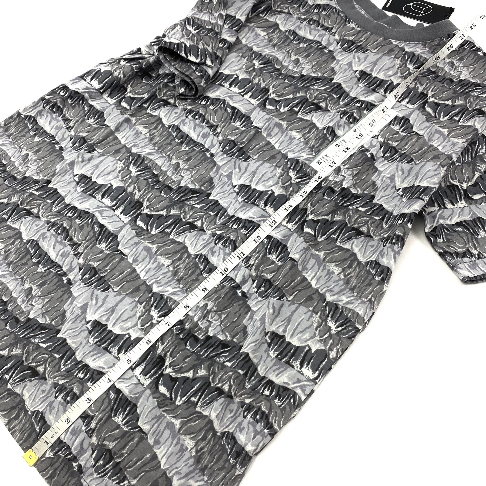 Original Use Mens Size M Short Sleeve Crew Neck T-Shirt Printed Gravel Gray