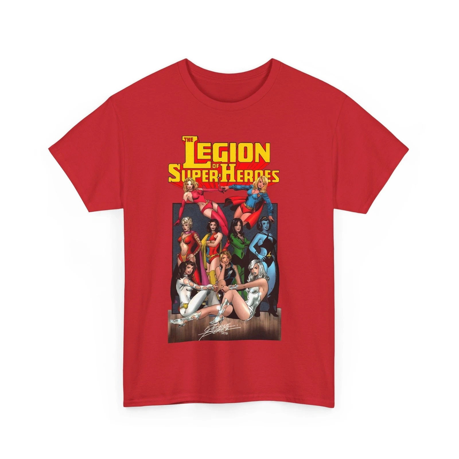 Legion of Super-Heroes T-Shirt – George Perez Art – Legion Women – Saturn Girl