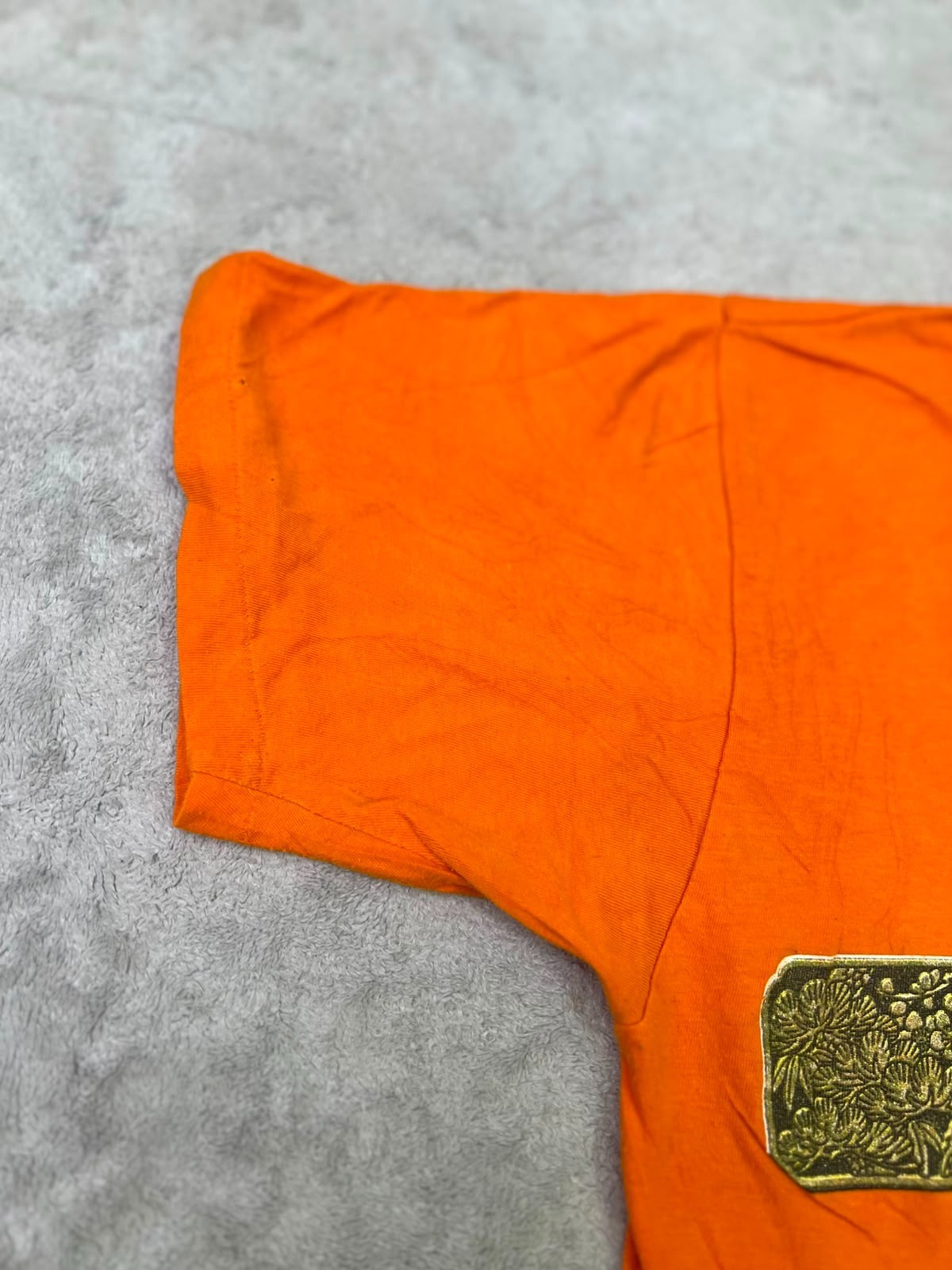 Vintage Japanese Dragon Japan Orange Single Stitch Tee