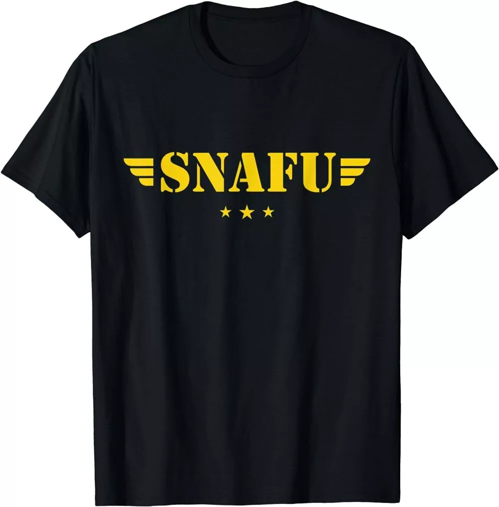 New Limited Funny Situation Normal SNAFU Soldier Military Classic T-Shirt S-3…