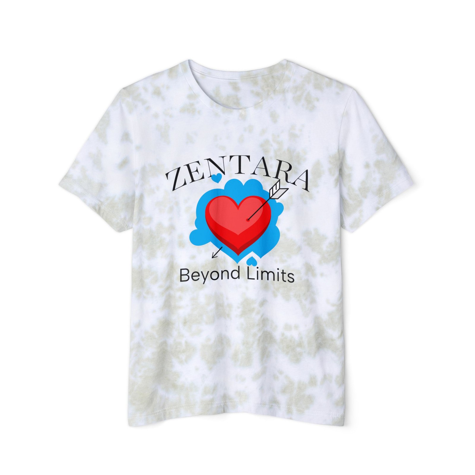 Zentara Beyond Limits Heart graphic T-Shirt | Tie-Dye