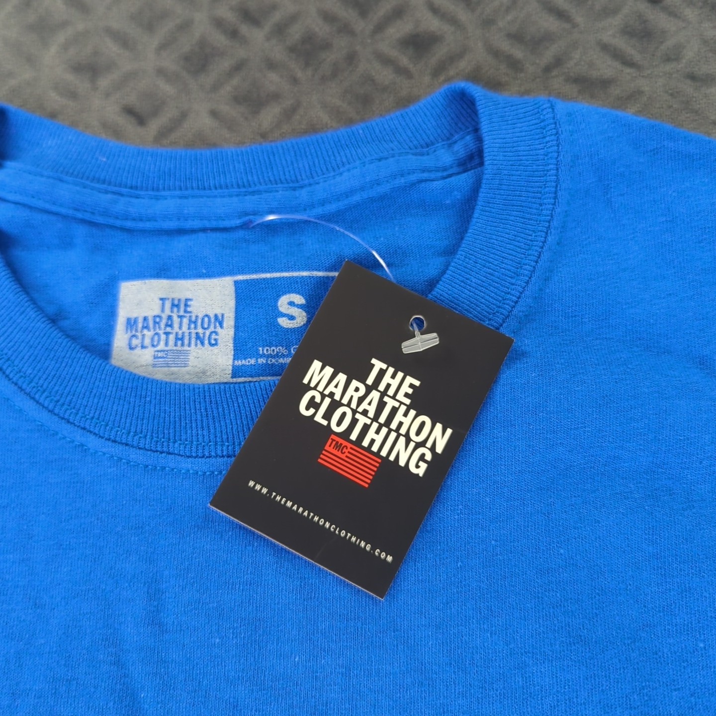 The Marathon Clothing Shirt Crenshaw Blue Short Sleeve Rap Tee Men Small